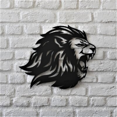 Roaring Lion MDF Wall Art – Premium Wooden Decor for Home & Office