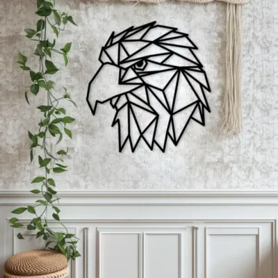 Sale "Eagle Face MDF Wood Wall Decor Premium Laser-Cut Art for Executive Office".