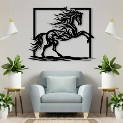 Sale Rearing Horse MDF Wall Art