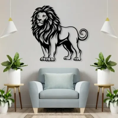 Sale Majestic Lion MDF Wall Art