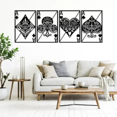 Sale "Royal Poker Card Wall Art for Modern Game Room Setup".