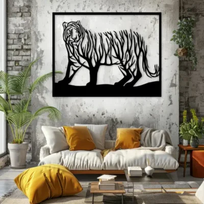 Sale "Tiger Wall Art with Branch & Root Design for Home Decor"